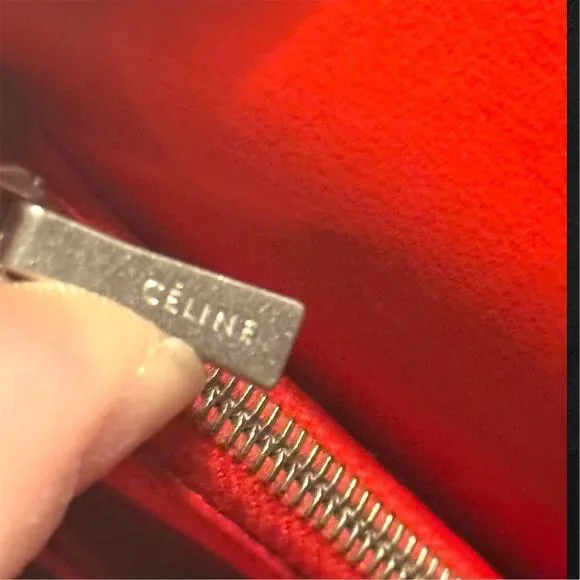 Céline Paris Beige Leather Wallet Chain Shoulder Bag - Picture 7 of 17